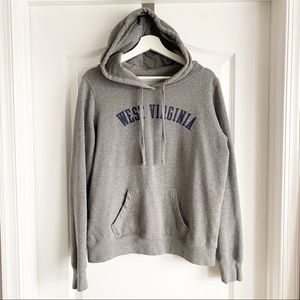WVU Mountaineers I Gray Hooded Sweat Shirt